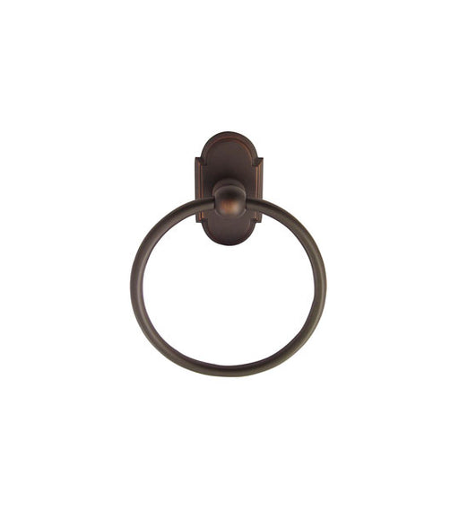 Emtek Traditional Brass Towel Ring, #8 Rosette