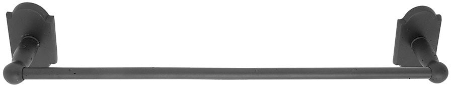 Emtek Bronze Sgl Towel Bar 24", #1 Rosette