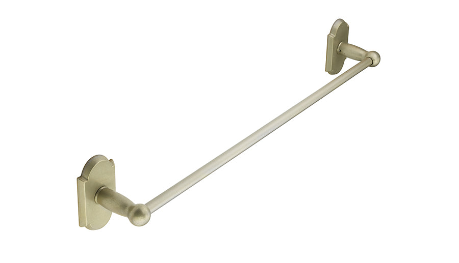 Emtek Bronze Sgl Towel Bar 30", #1 Rosette