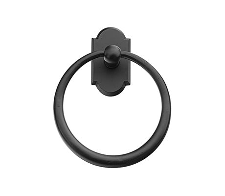 Emtek Bronze Towel Ring 6-1/2", #1 Rosette
