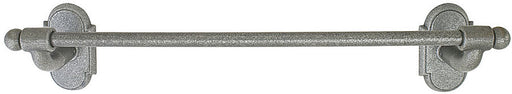 Emtek Wrought Steel Towel Bar 18", #1 Rosette