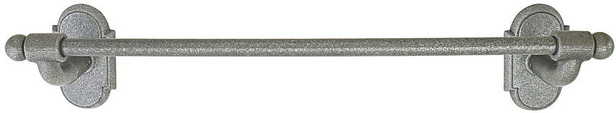 Emtek Wrought Steel Towel Bar 18", #1 Rosette
