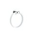 Emtek Modern Brass Towel Ring, Small Disc Rosette