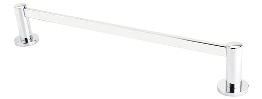 Emtek Modern Brass Towel Bar 12", Small Disc Rosette