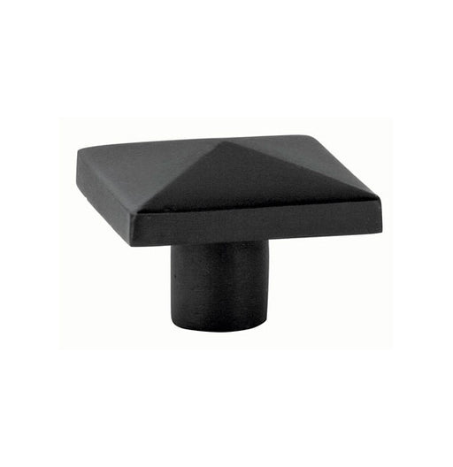 Emtek Sandcast Bronze Square Knob, 1-1/4"