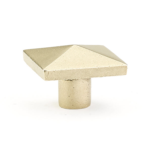 Emtek Sandcast Bronze Square Knob, 1-1/4"