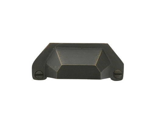 Emtek Sandcast Bronze Bin Pull, 4" C-C