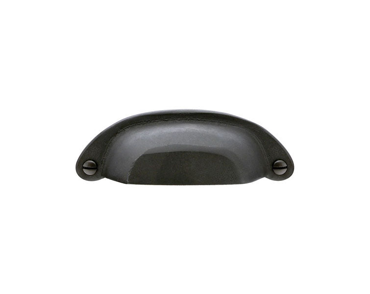 Emtek Sandcast Bronze Ranch Bin Pull, 4" C-C