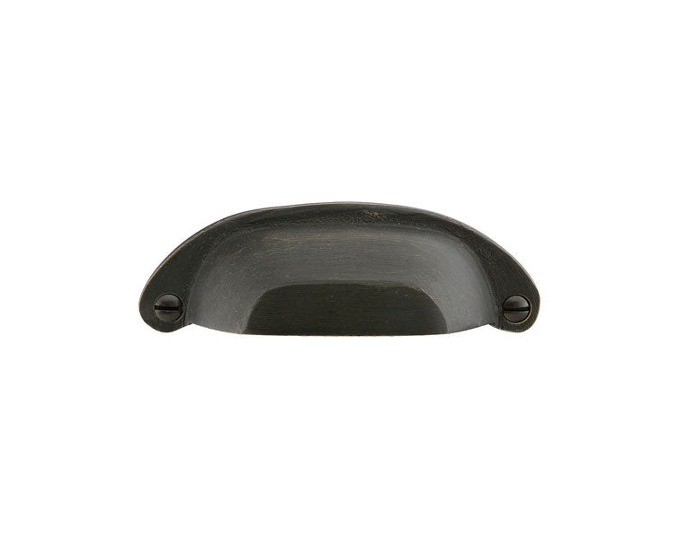 Emtek Sandcast Bronze Ranch Bin Pull, 4" C-C