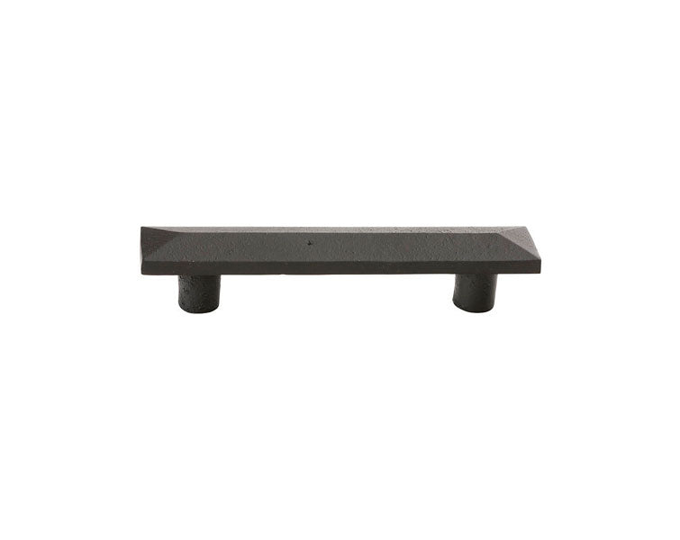 Emtek Sandcast Bronze Pyramid Pull, 4" C-C