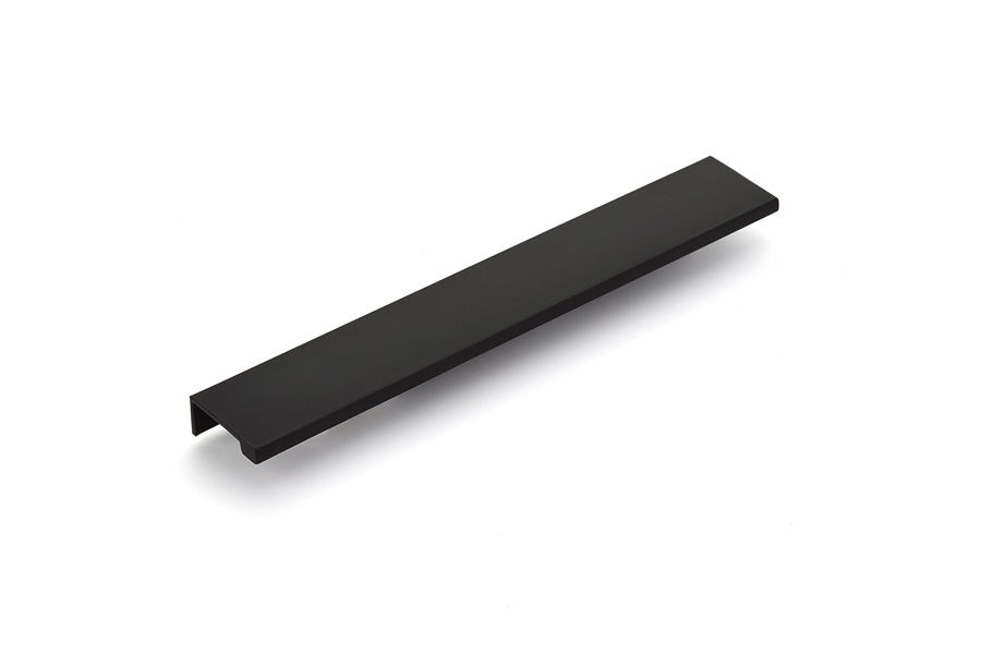 Emtek Cabinet Edge Pull, 10", Flat Black