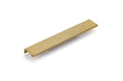 Emtek Cabinet Edge Pull, 10", Satin Brass