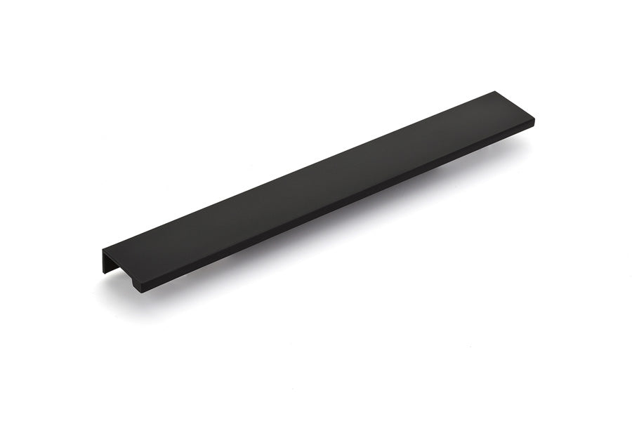 Emtek Cabinet Edge Pull, 12", Flat Black