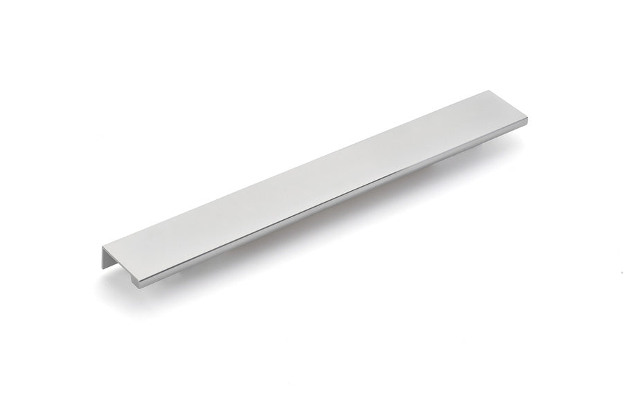 Emtek Cabinet Edge Pull, 12", Polished Chrome
