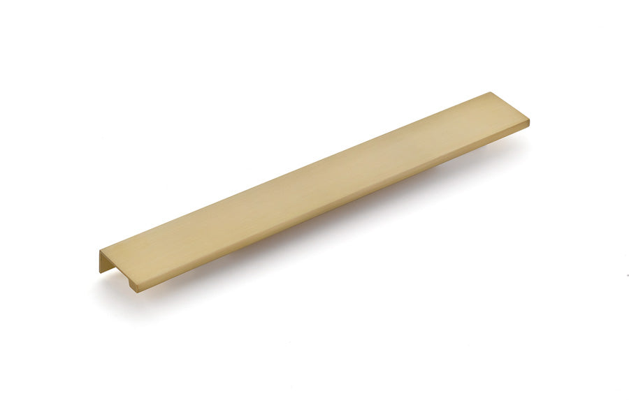 Emtek Cabinet Edge Pull, 12", Satin Brass