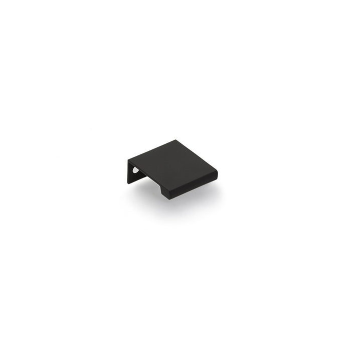 Emtek Cabinet Edge Pull, 1", Flat Black