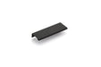 Emtek Cabinet Edge Pull, 4", Flat Black