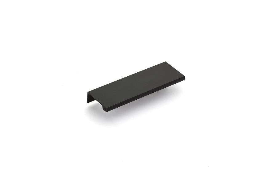 Emtek Cabinet Edge Pull, 4", Flat Black