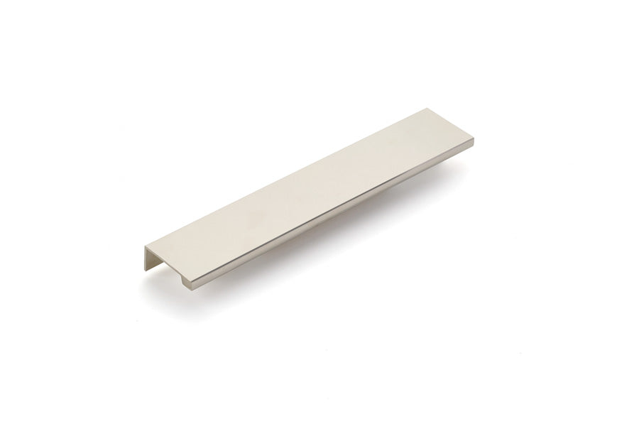Emtek Cabinet Edge Pull, 8", Polished Nickel
