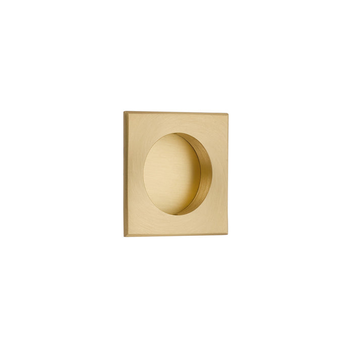 Square Flush Pull W/Round Bore, US4