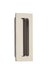 Brass Modern Rectangular Flush Pull 4", US14 Lifetime