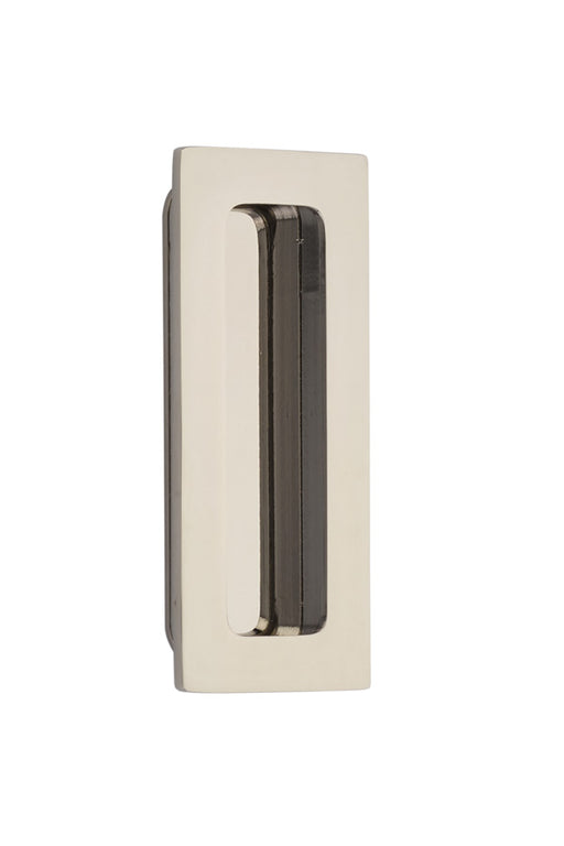 Brass Modern Rectangular Flush Pull 4", US14 Lifetime