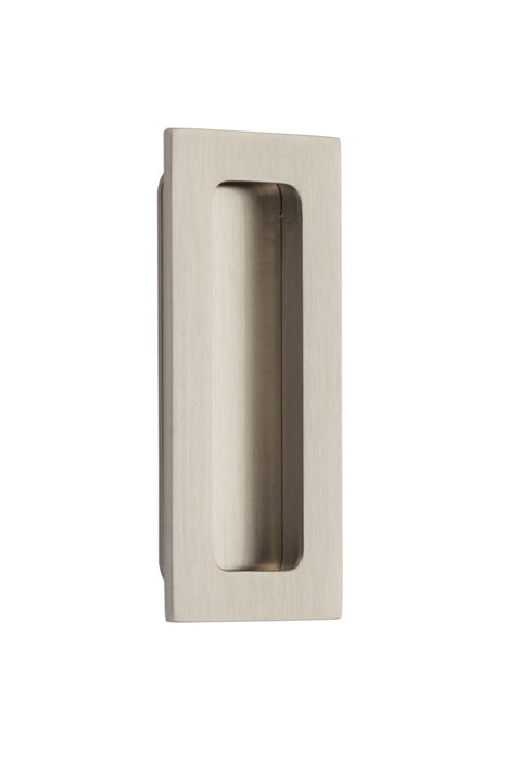 Brass Modern Rectangular Flush Pull 4", US15