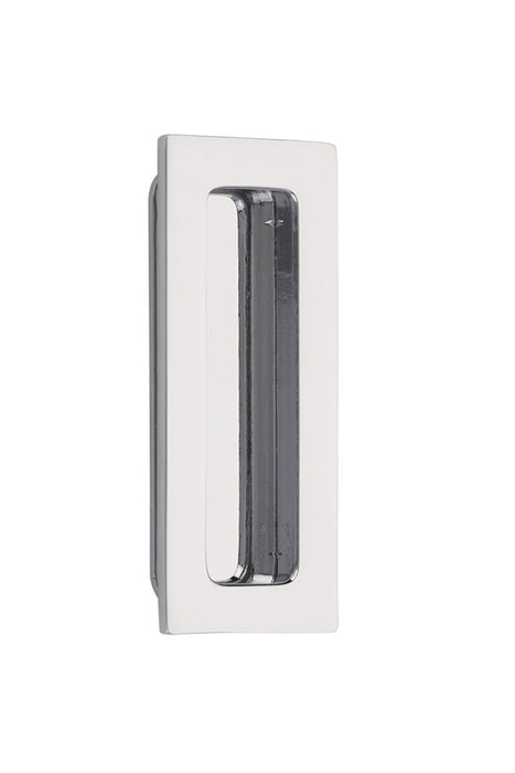 Brass Modern Rectangular Flush Pull 4", US26
