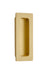 Brass Modern Rectangular Flush Pull 4", US4