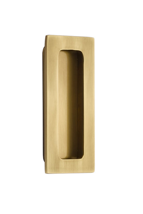 Brass Modern Rectangular Flush Pull 4", US7