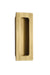 Brass Modern Rectangular Flush Pull 4", US7