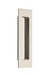 Brass Modern Rectangular Flush Pull 6", US14 Lifetime
