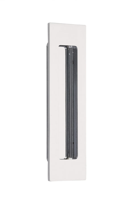 Brass Modern Rectangular Flush Pull 6", US26