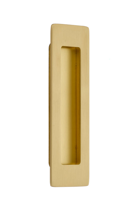 Brass Modern Rectangular Flush Pull 6", US4