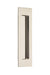 Brass Modern Rectangular Flush Pull 7", US14 Lifetime