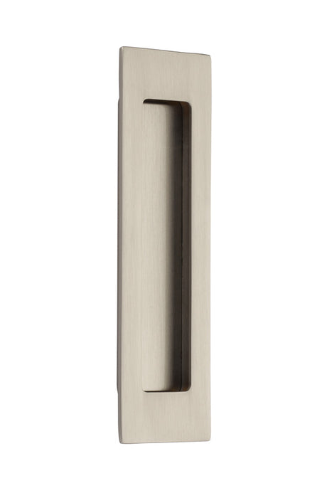 Brass Modern Rectangular Flush Pull 7", US15