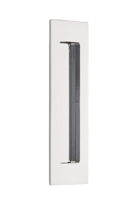Brass Modern Rectangular Flush Pull 7", US26