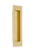 Brass Modern Rectangular Flush Pull 7", US4