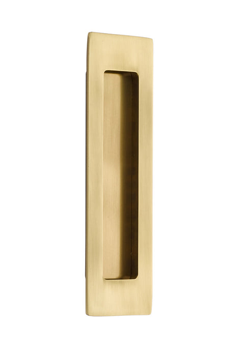 Brass Modern Rectangular Flush Pull 7", US7