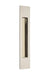 Brass Modern Rectangular Flush Pull 10", US14 Lifetime