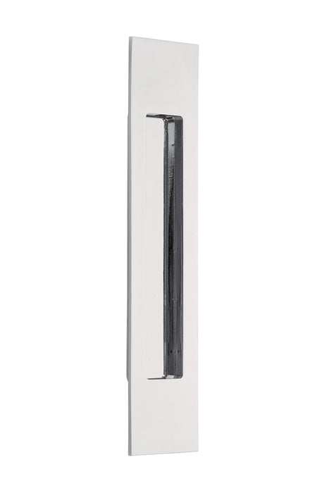 Brass Modern Rectangular Flush Pull 10", US26