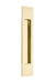 Brass Modern Rectangular Flush Pull 10", US3 Lifetime