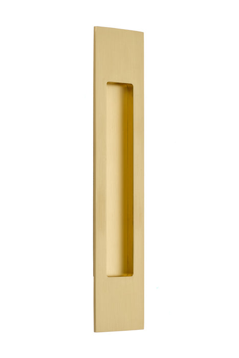 Brass Modern Rectangular Flush Pull 10", US4