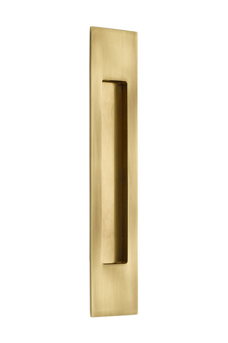 Brass Modern Rectangular Flush Pull 10", US7