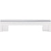 Top Knobs Flat Rail 3 1/2" Center to Center Bar Pull
