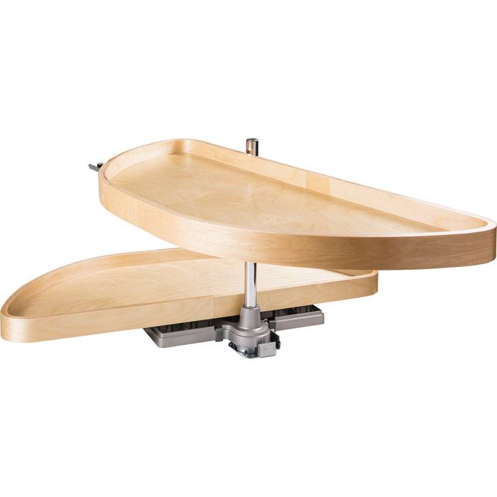 Hardware Resources 35" Wood Half-Moon Lazy Susan