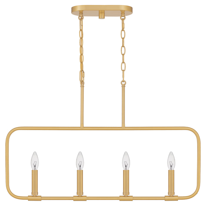 Abner Four Light Linear Chandelier