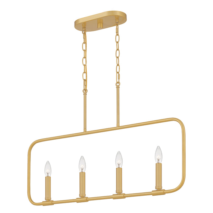 Abner Four Light Linear Chandelier