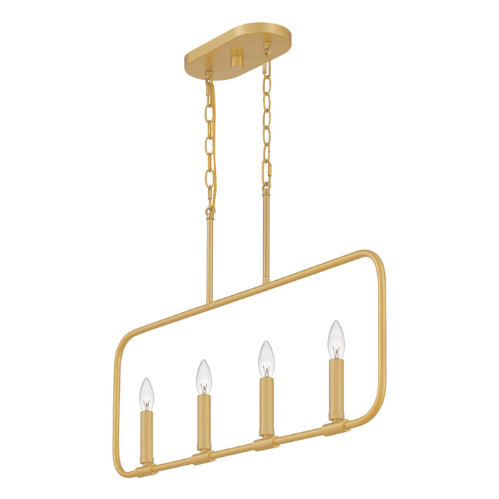 Abner Four Light Linear Chandelier