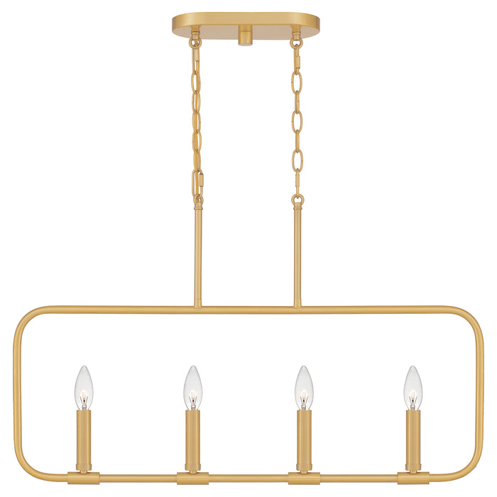 Abner Four Light Linear Chandelier